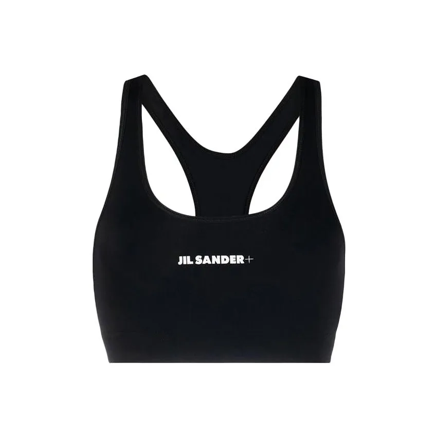 JIL SANDER + Logo Printed Sport Bra