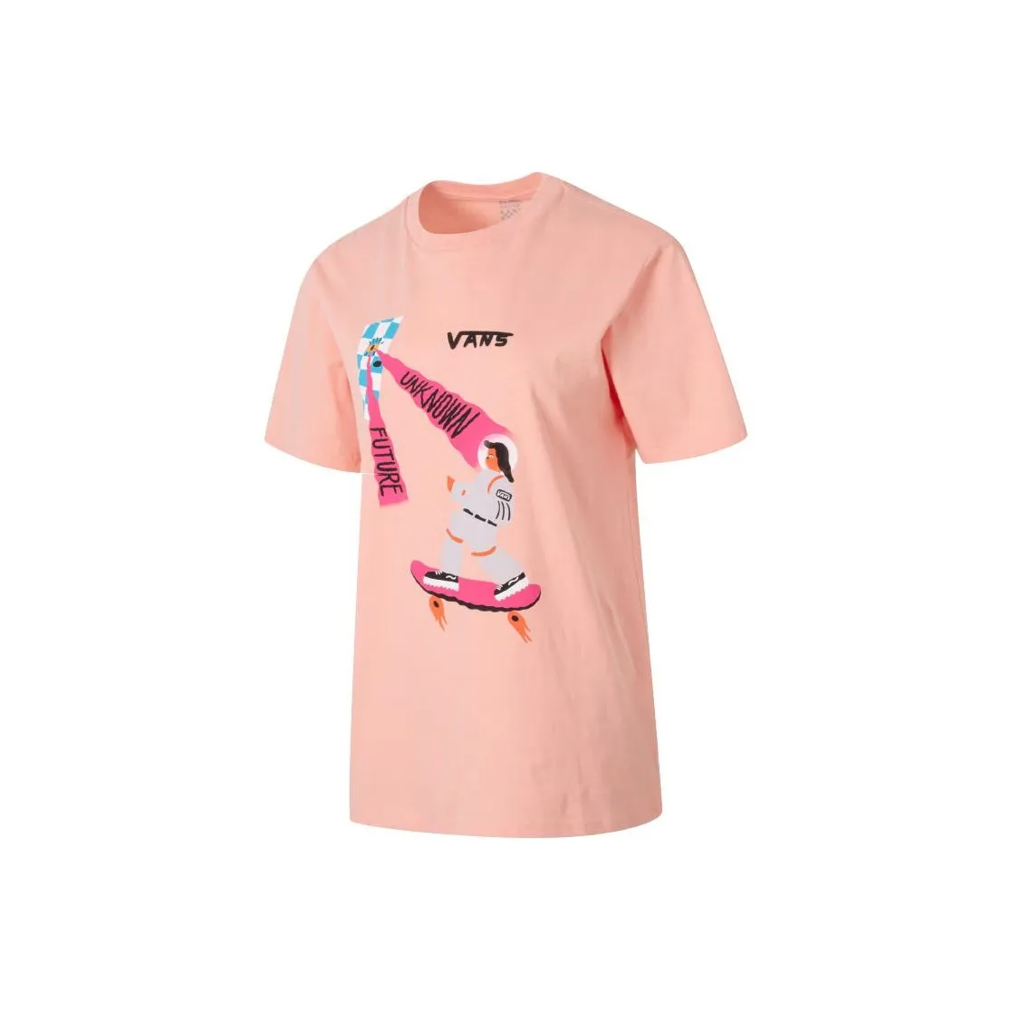 VANS x nichinichi Рукав с спущенным плечом T-рубашка Женская Розовая