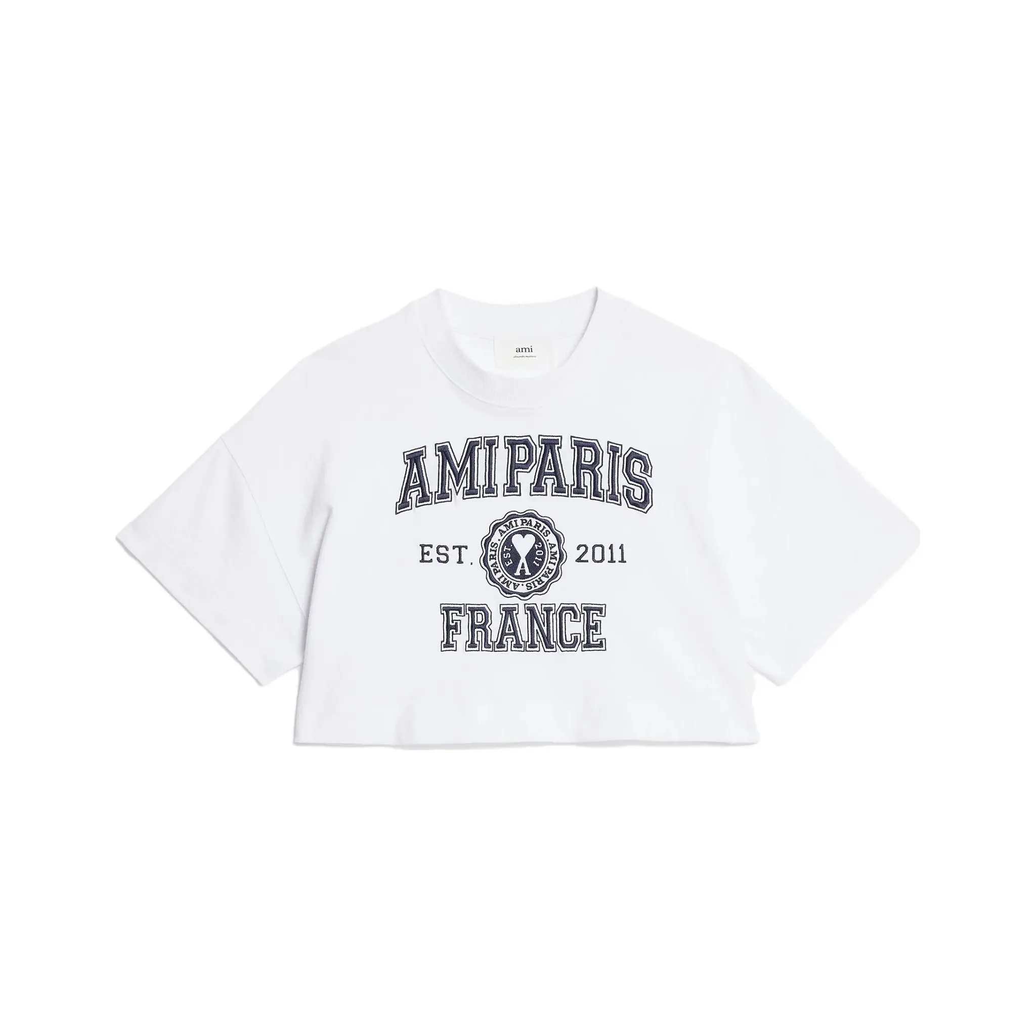Ami France Logo T Shirt 'White'