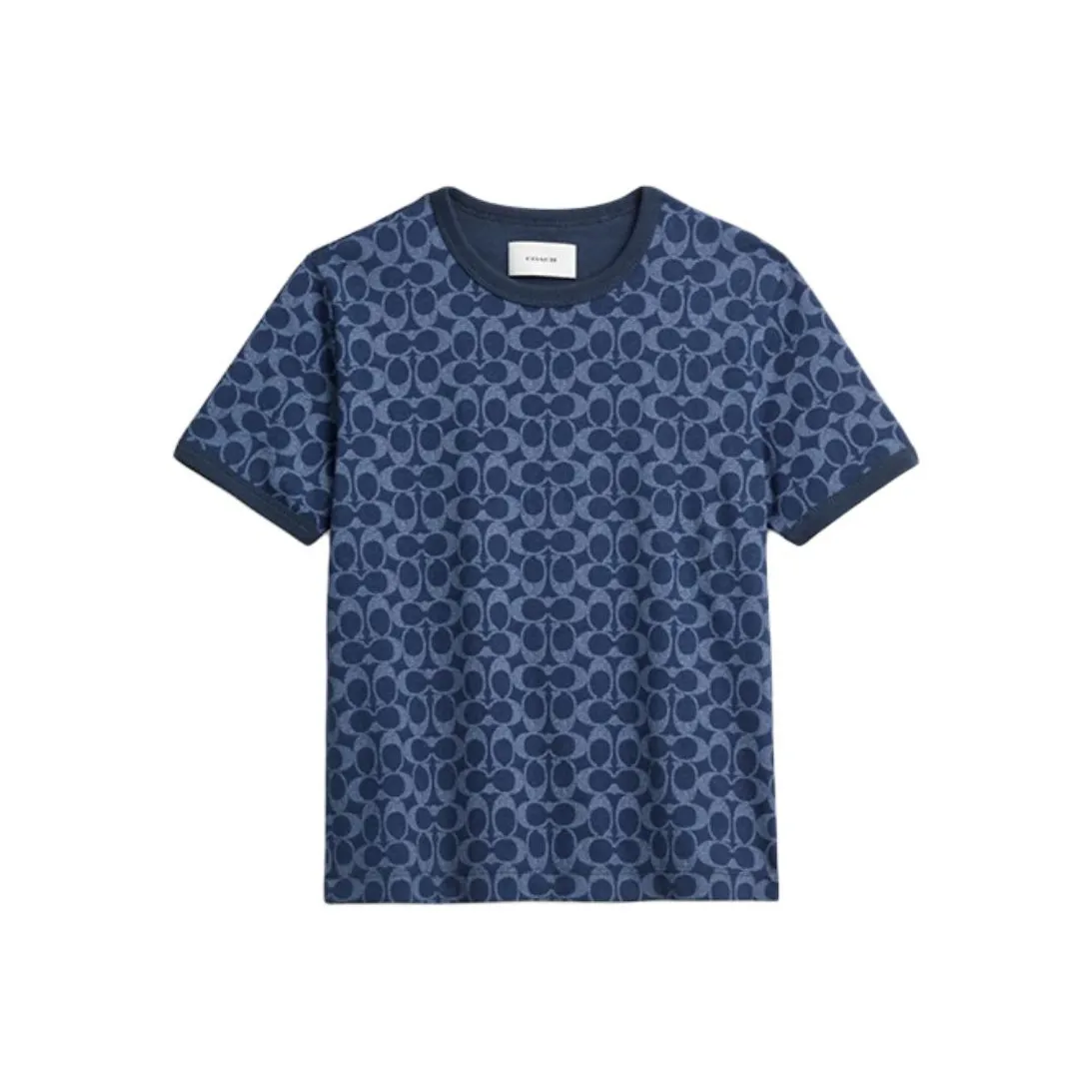 COACH Стандартная футболка женская синяя