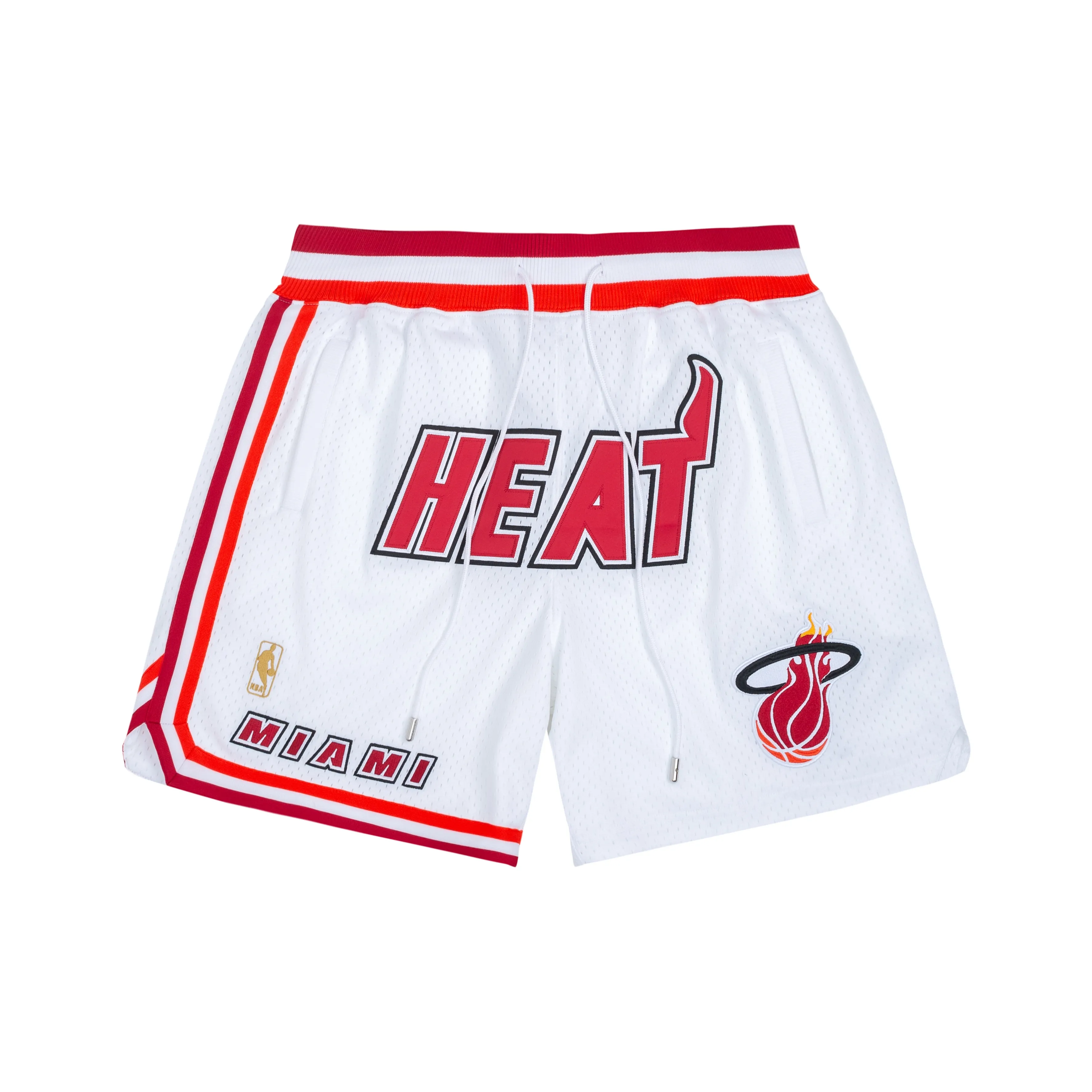 Mitchell & Ness x Just Don Basketball Shorts Miami Heat Team Unisex White