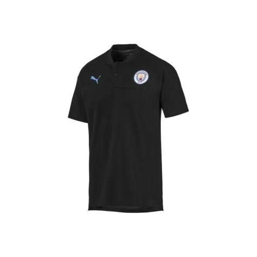 PUMA × Манчестер Сити × BlackEyePatch Co Брендированная SERIES Черные Мужские Футбольные Джерси