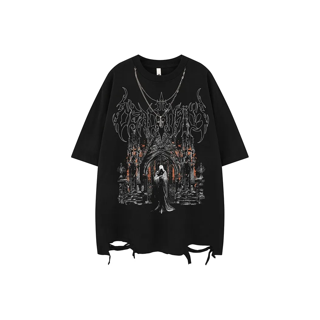 BEAR UNION Рукав с оборванным плечом T-рубашка Унисекс