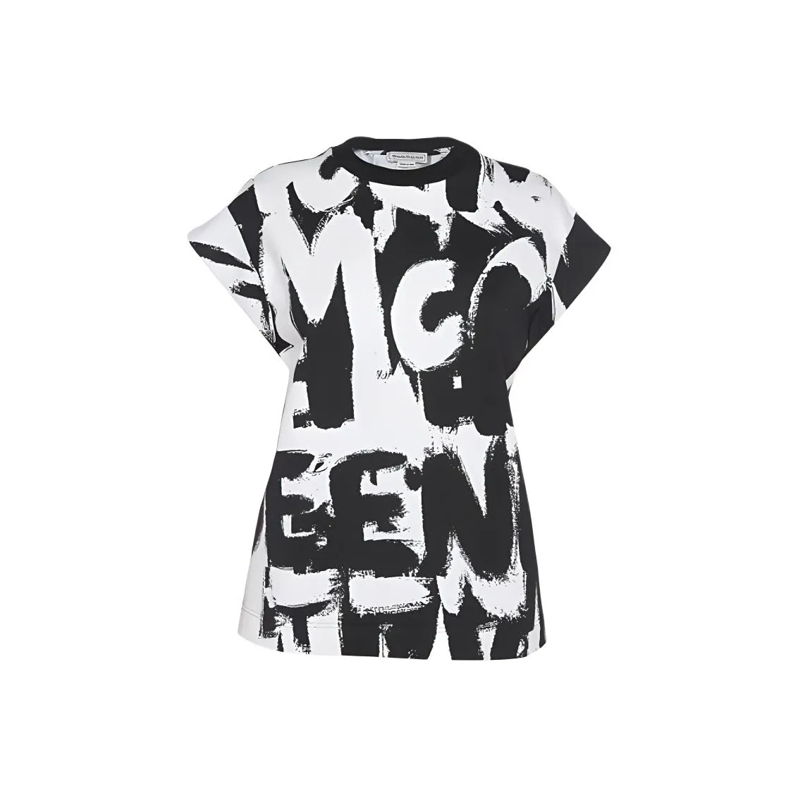 Alexander McQueen T Shirt Women's Black White