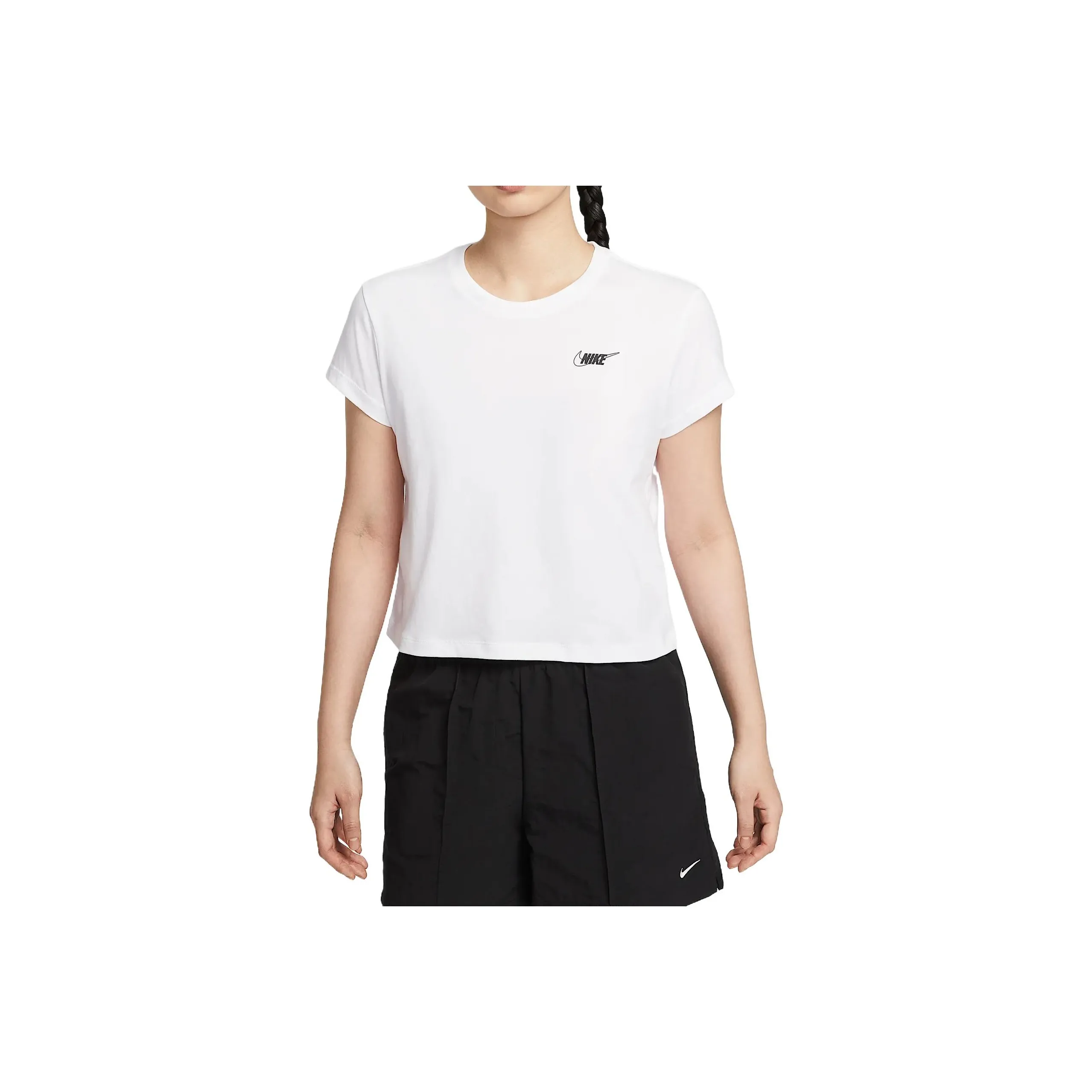 Nike Стандартная T-рубашка Женская Белая 100