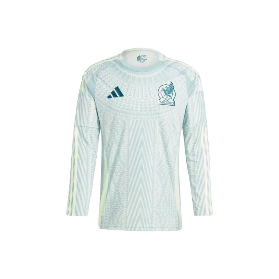 Adidas Mexico 24 Футбол Джерси Мужской Лен Зеленый