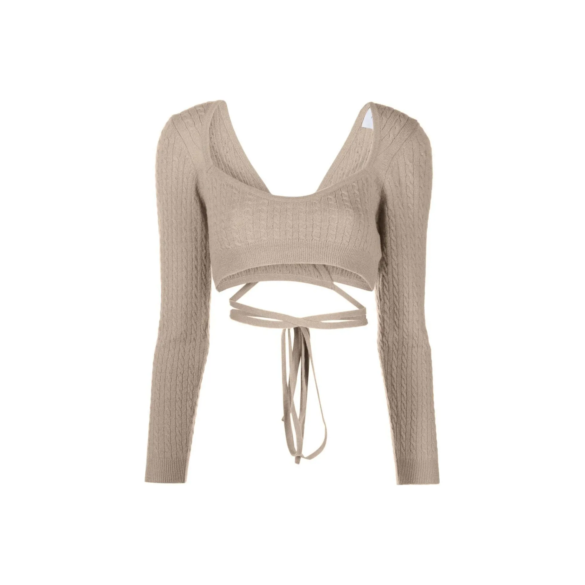 Patou Cropped Tie fastening Top