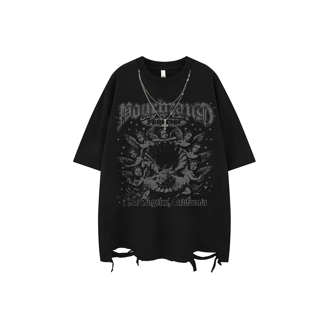 BEAR UNION Рукав с оборванным плечом T-рубашка Унисекс