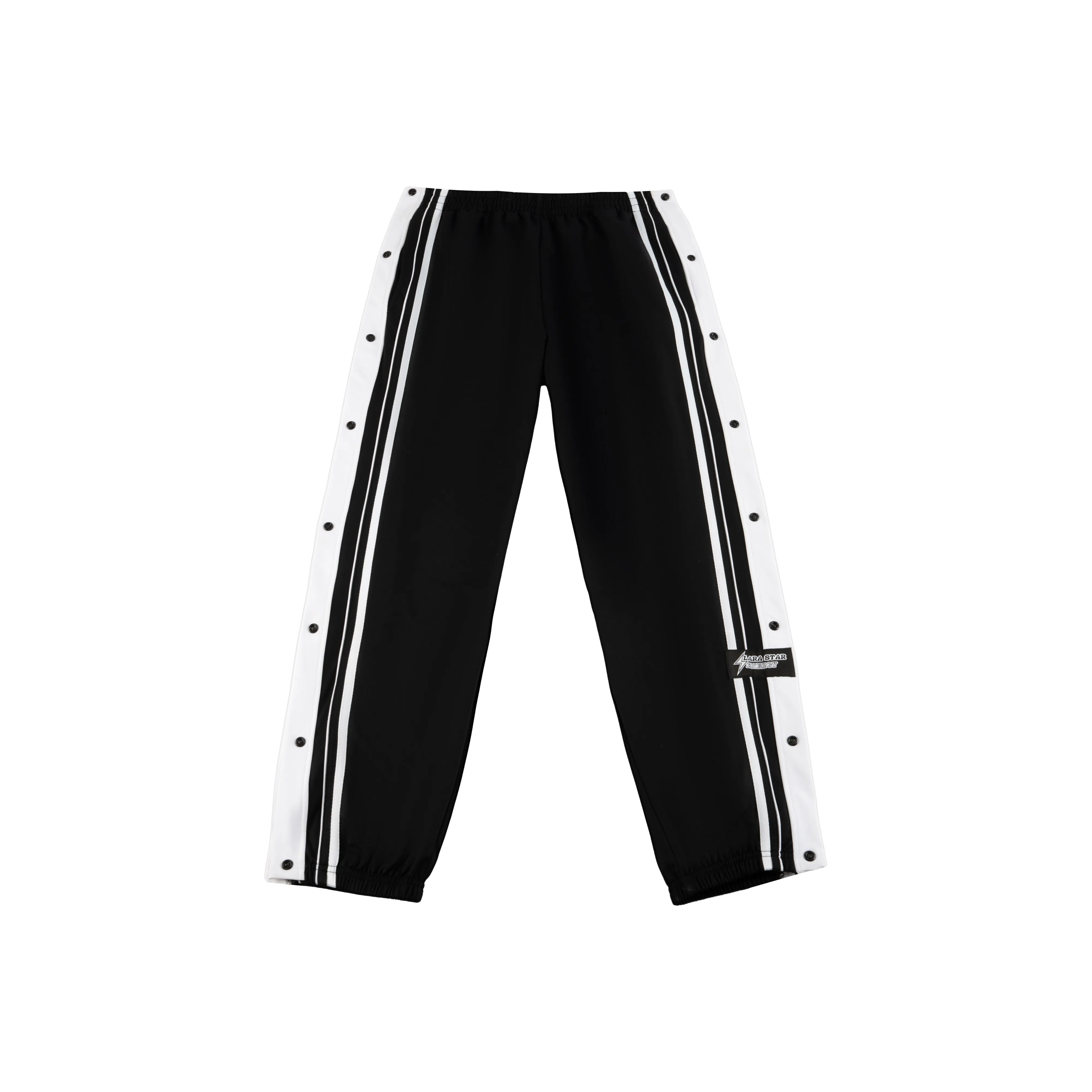 LARA STAR Athletic Trousers Unisex Black