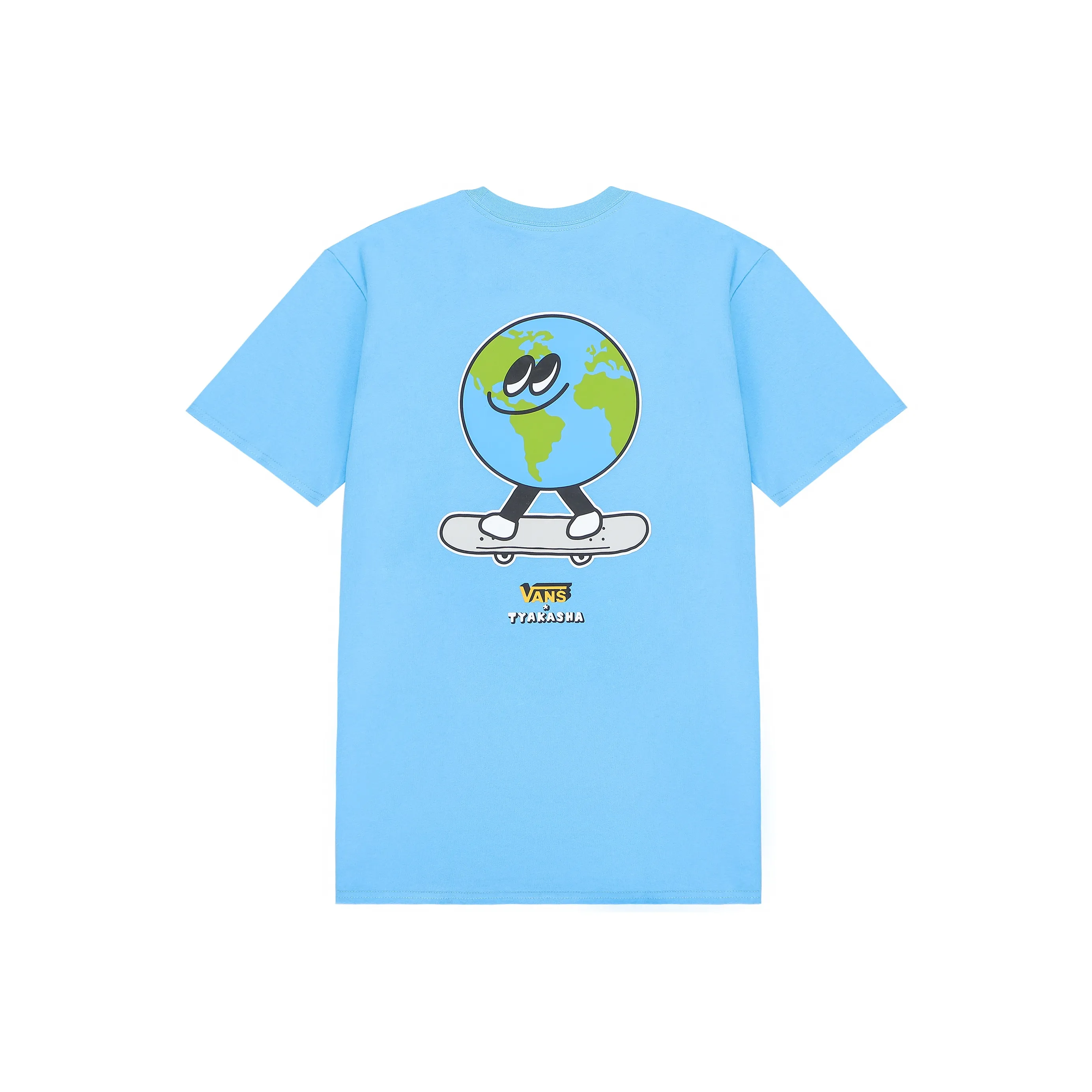 VANS X Tyakasha Рукав с спущенным плечом T-рубашка Женская Синяя