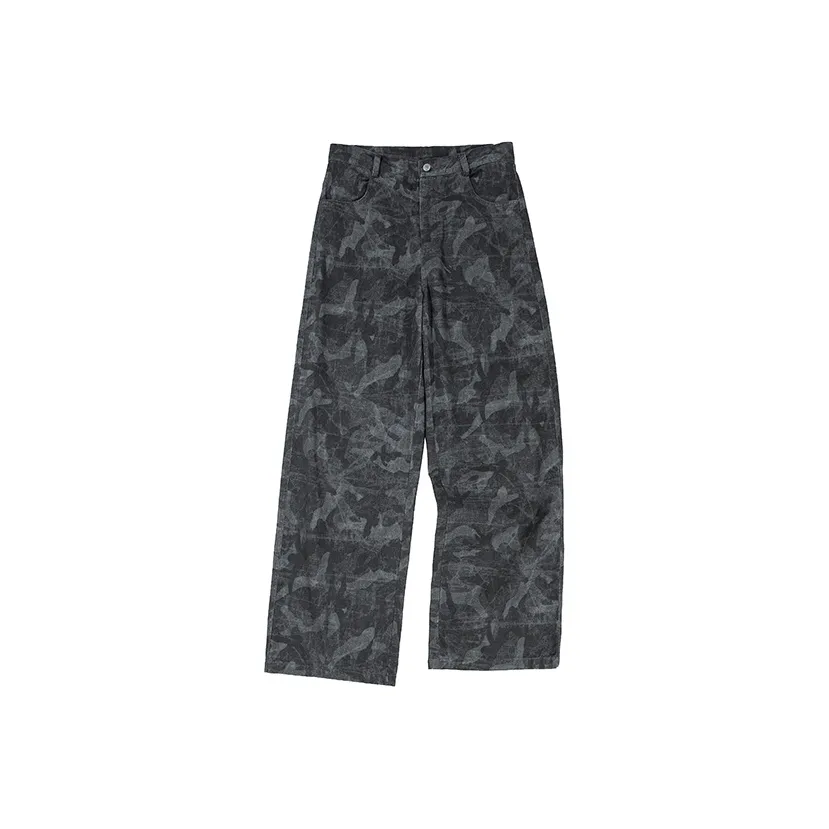 COUNTRY MOMENT Casual Pants Unisex Black Gray