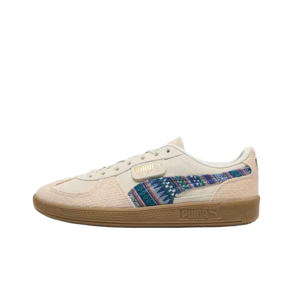 PUMA Bordowe welurowe joggersy