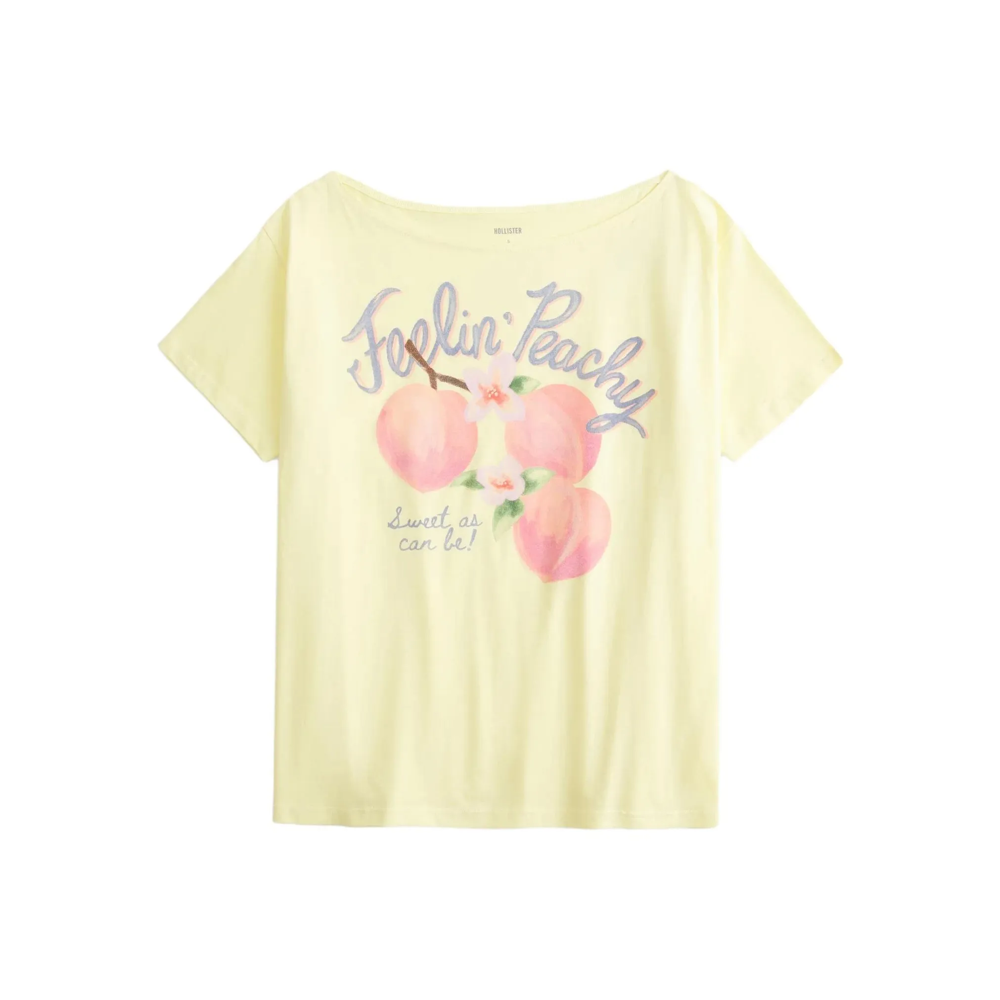 Hollister T-Shirt Женская Желтая