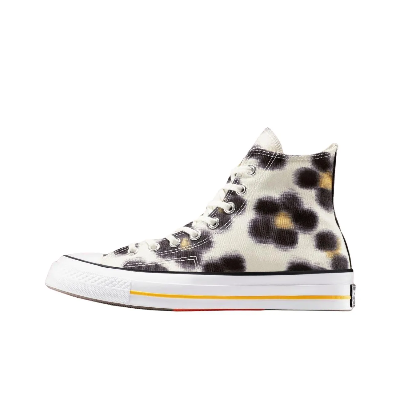 KENZO x Converse Chuck Taylor Износостойкие высокие кеды унисекс бежево-черные
