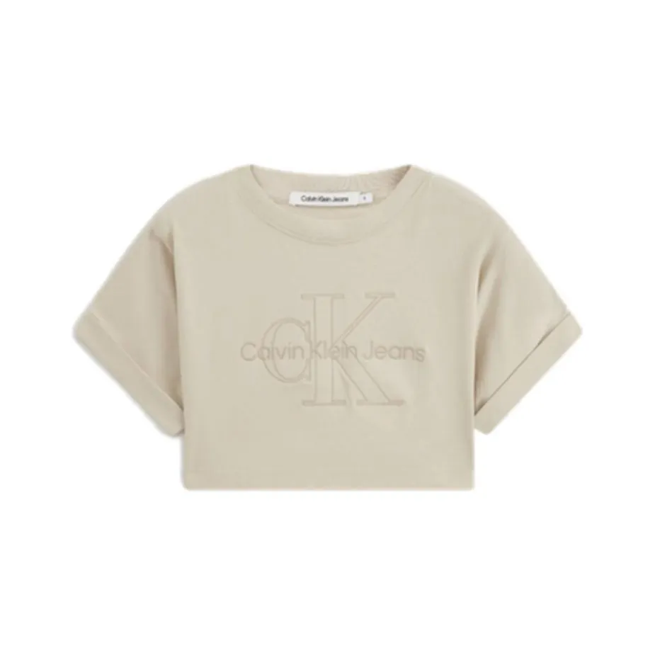 CALVIN KLEIN T Shirt Women's Light Khaki