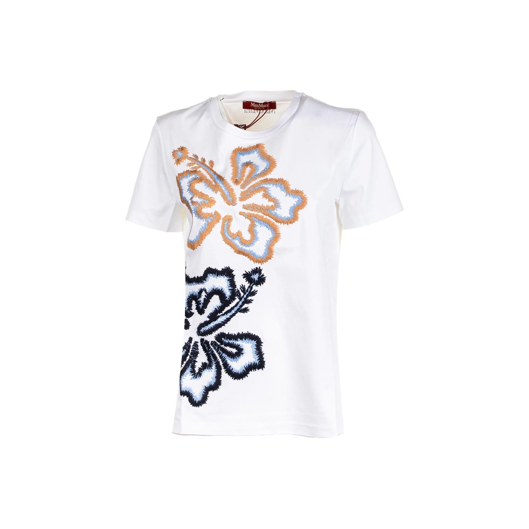 MaxMara Studio T Рубашка Женская Белая