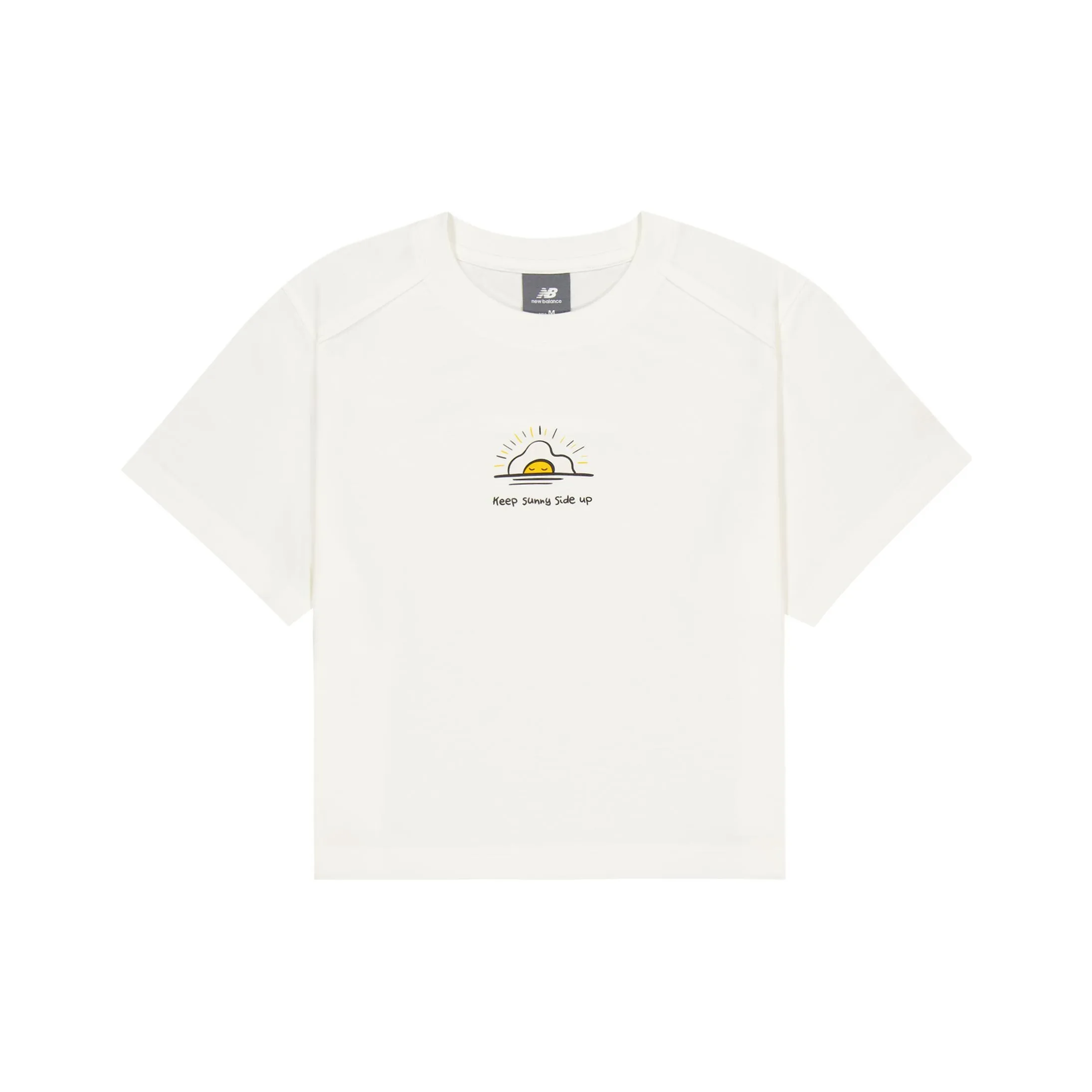 New Balance совместная футболка T женская морской солевой белый