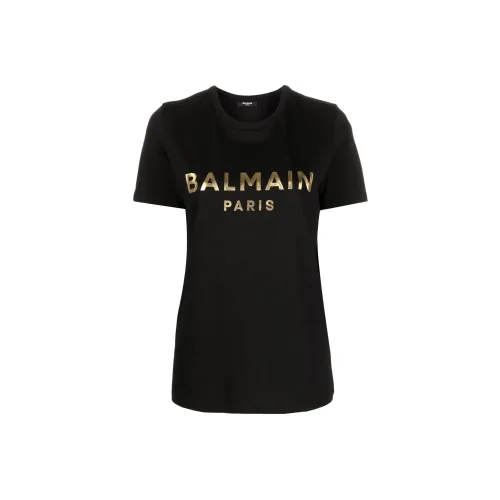 BALMAIN Черные Женские Т-рубашки