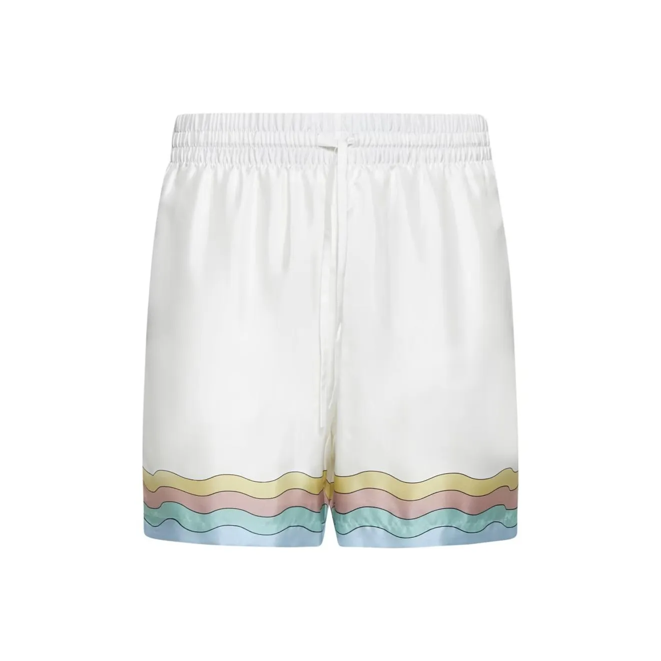 CASABLANCA Silk Shorts With Drawstrings