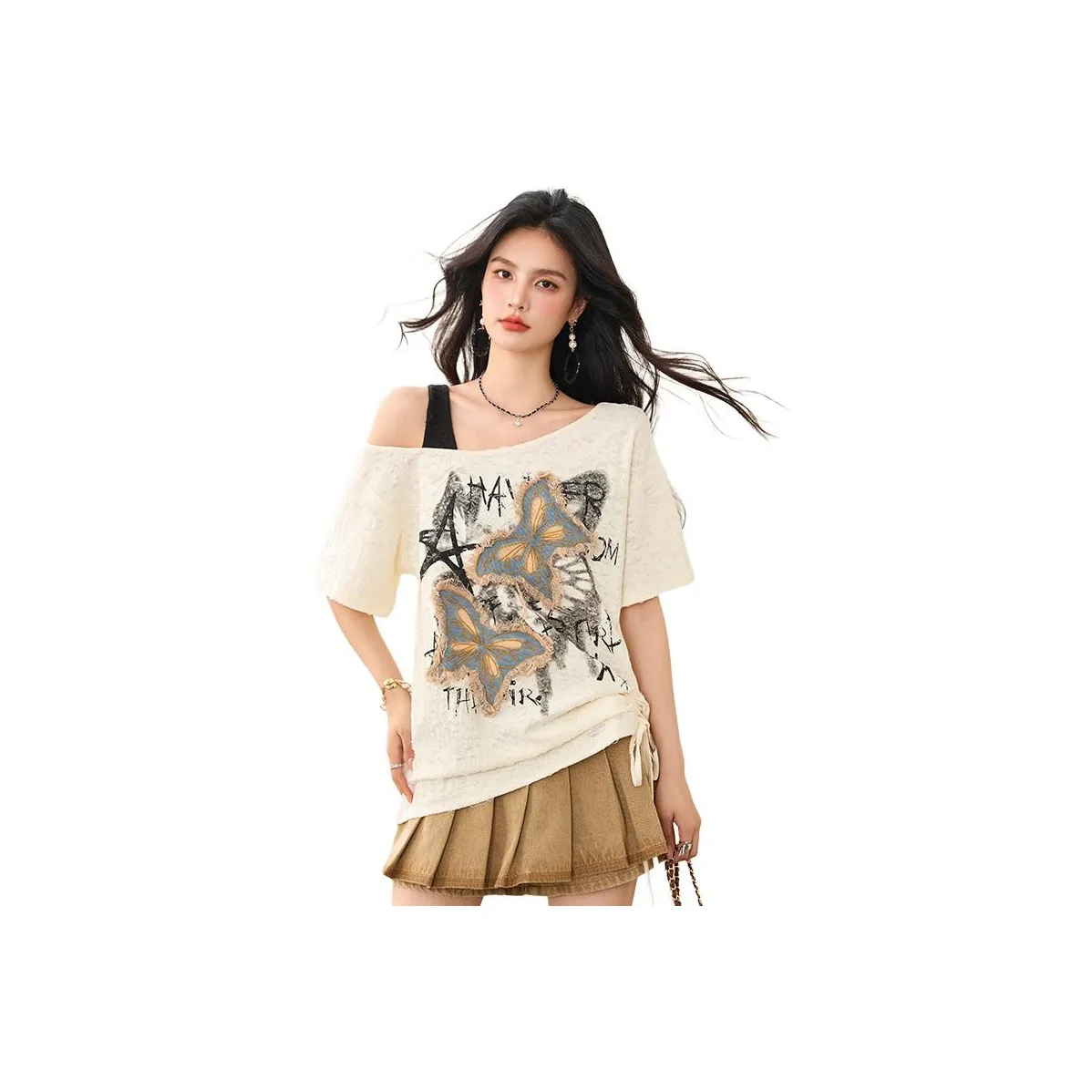 La Chapelle T-Shirt Женская Бежевая