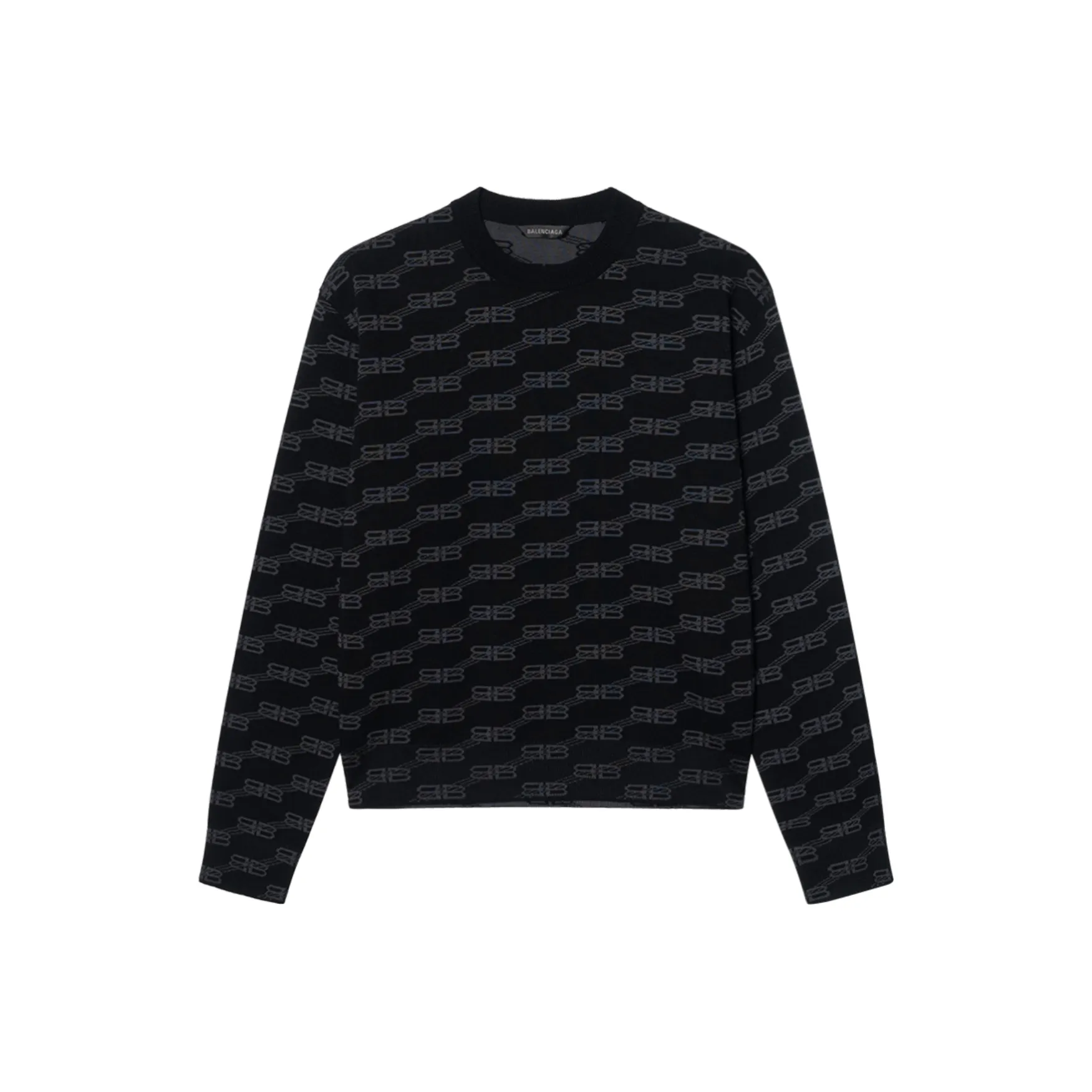 Balenciaga Bb Monogram Crewneck Black
