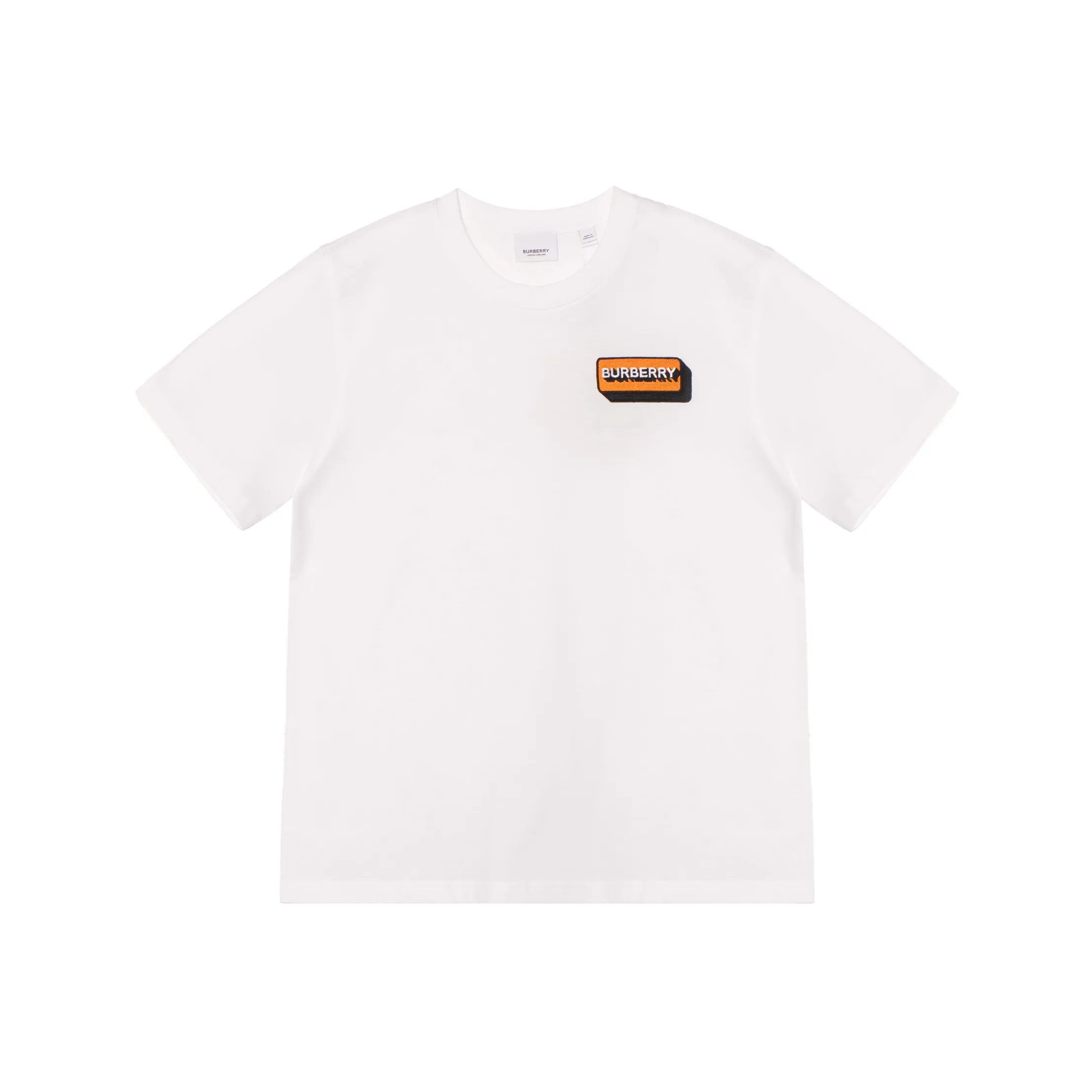 Burberry Margot Logo Applique Cotton T shirt White