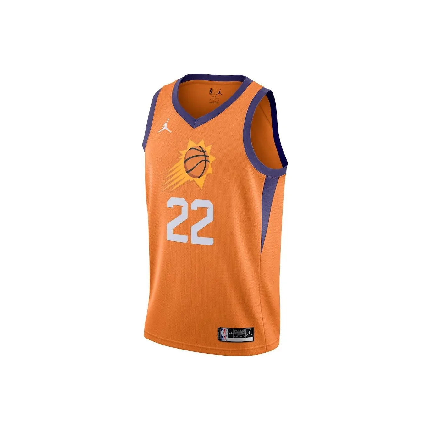 Джордан Баскетбольная Джерси Phoenix Suns ДеАндре Айтон Размер 22 Мужская Апельсинового цвета