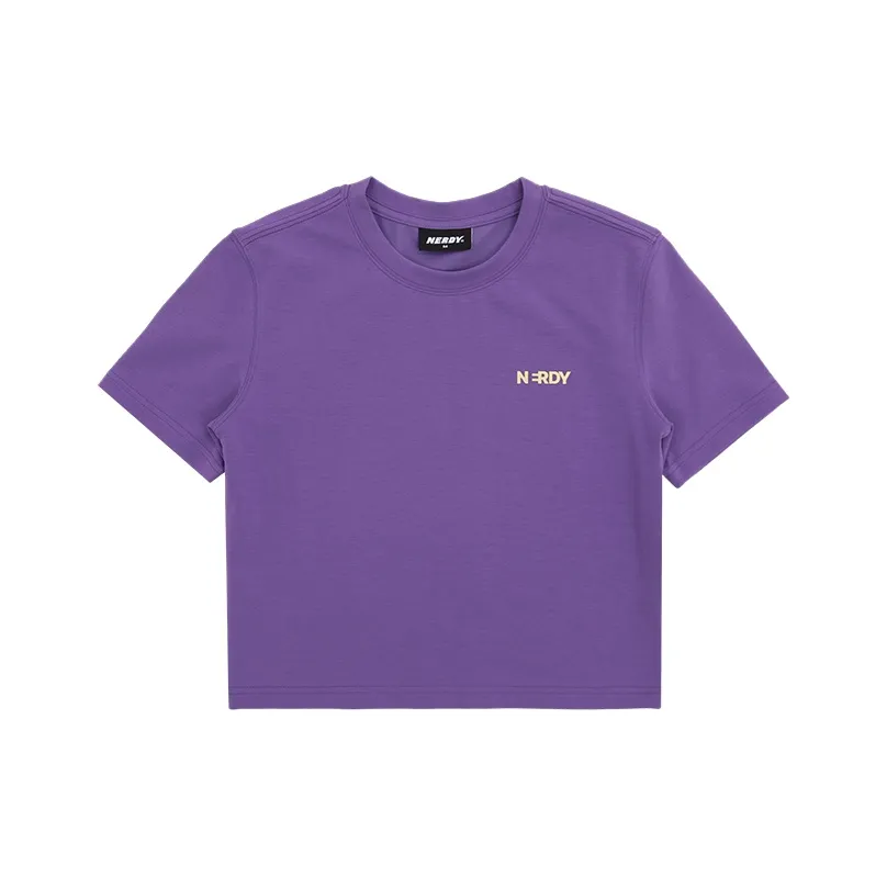 NERDY SS24 T Рубашка Женская Темно-фиолетовая