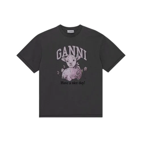 GANNI Серые Женские Футболки