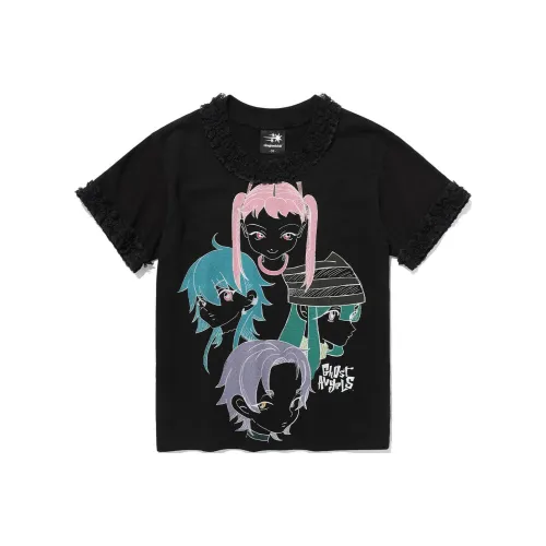 NICE GHOST CLUB Черные Женские Футболки