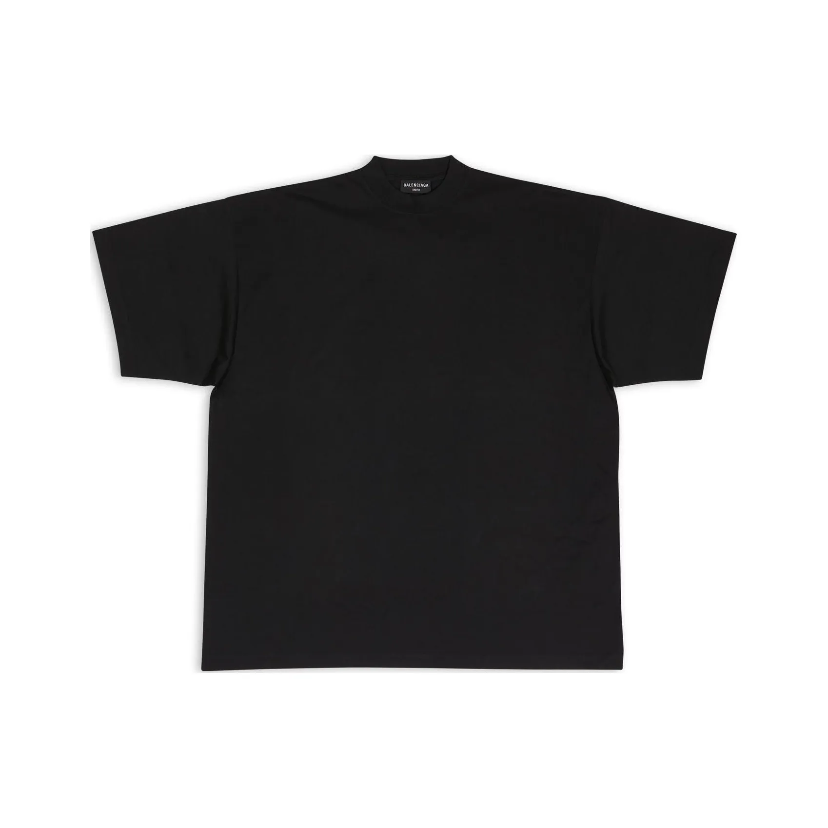 Balenciaga SS22 Стандартная T-рубашка Женская Черная Свободного кроя