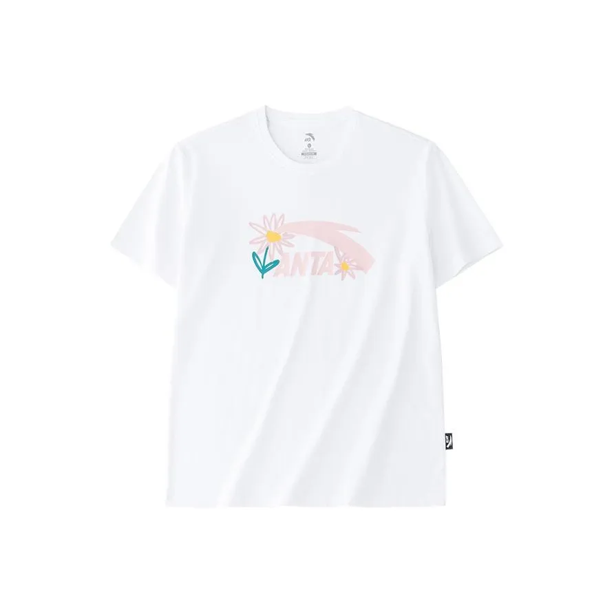 Anta Life Collection Regular T Shirt Women's Jade Blue White