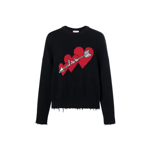 RED VALENTINO Черные Женские Свитеры