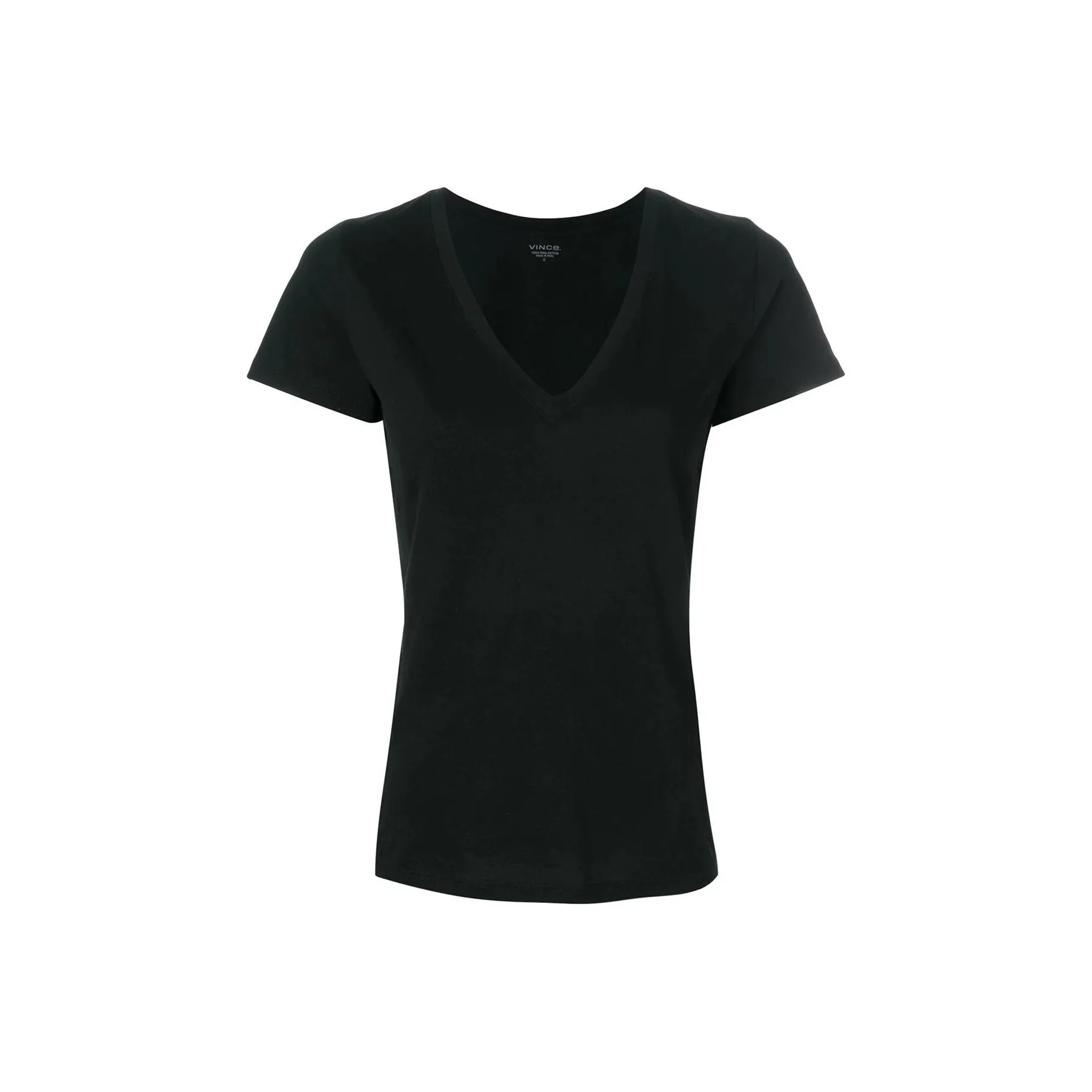 VINCE Classic V Neck Short Sleeved T Shirt