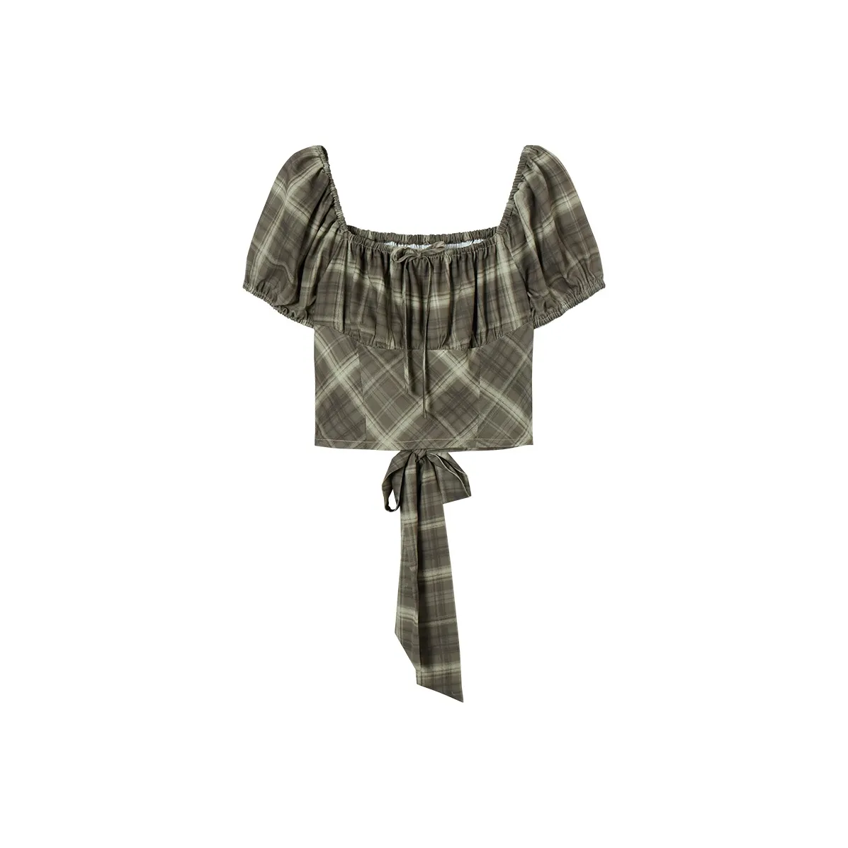 EPTISON WOMAN Chaotic Romance Collection Рукав буф Кружево Вверх Укороченный Топ для горячей девушки Женские