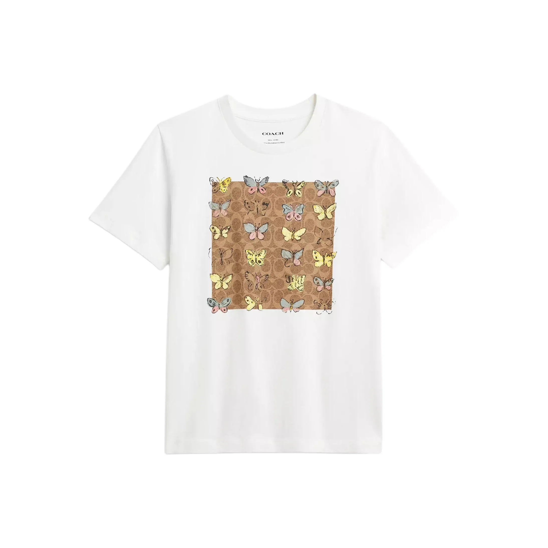 COACH Стандартная футболка Женская Белая