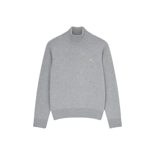 Maison Kitsune Серые Женские Свитеры