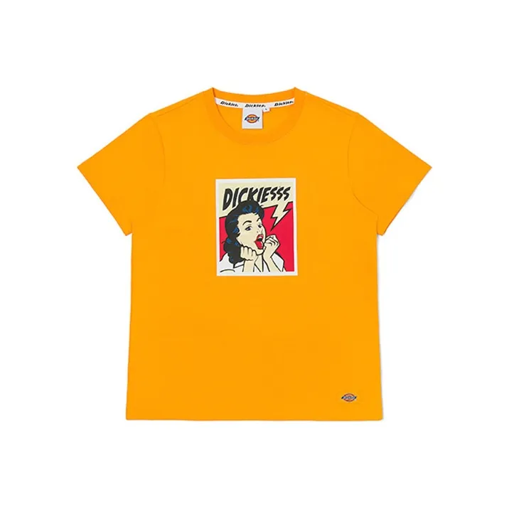 Dickies SS22 T-Shirt Женская Ярко-Оранжевая