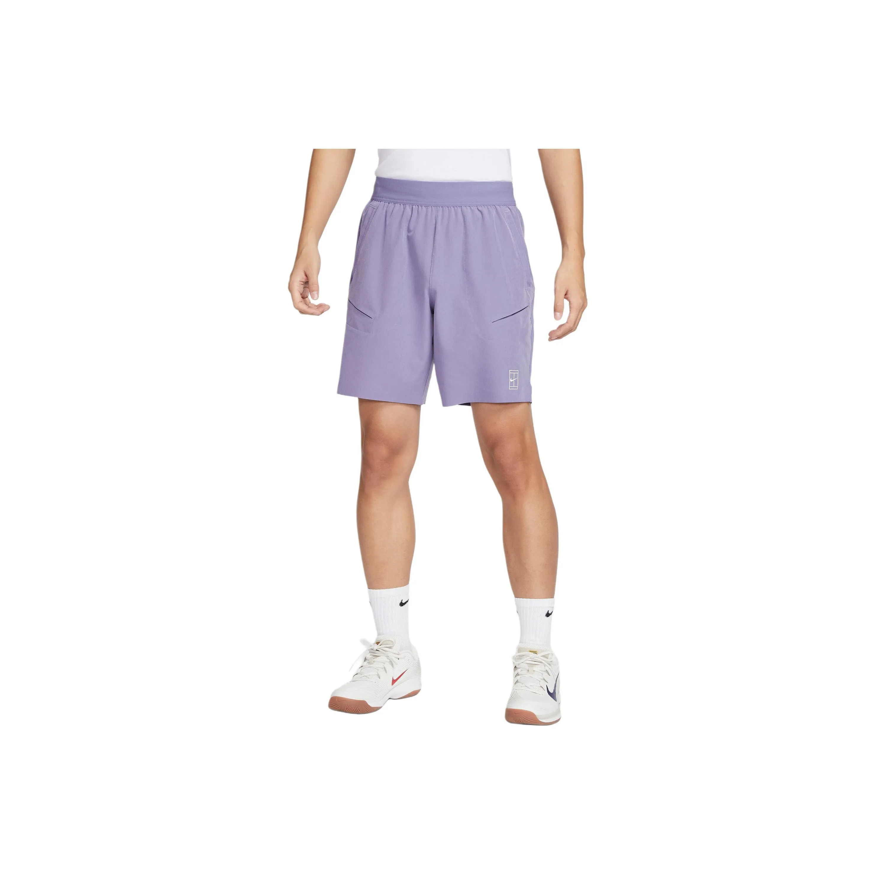 Nike Court AdvantageDri Fit Спортивные шорты Мужские Темно-фиолетовый Белый