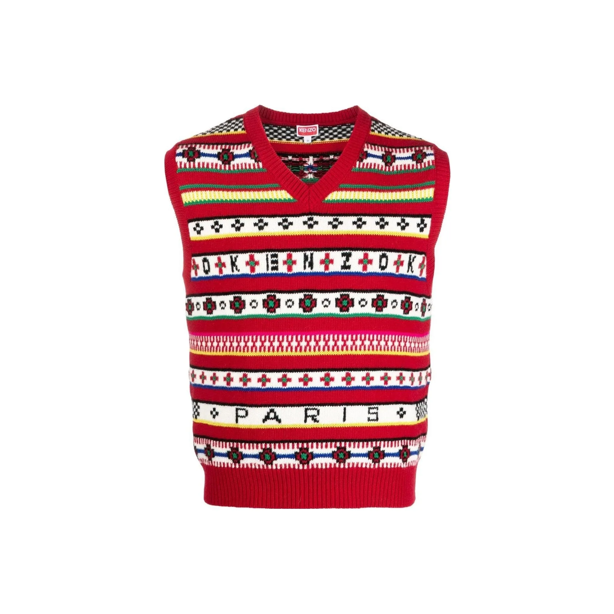 KENZO Logo Jacquard Knit Vest