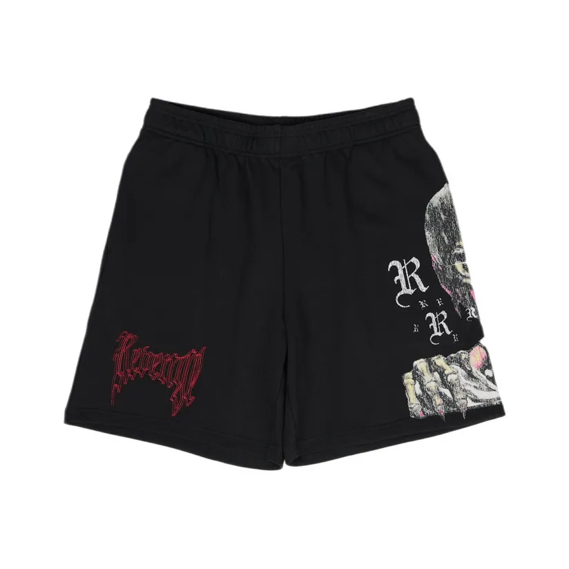 Повседневные шорты Revenge унисекс черного цвета