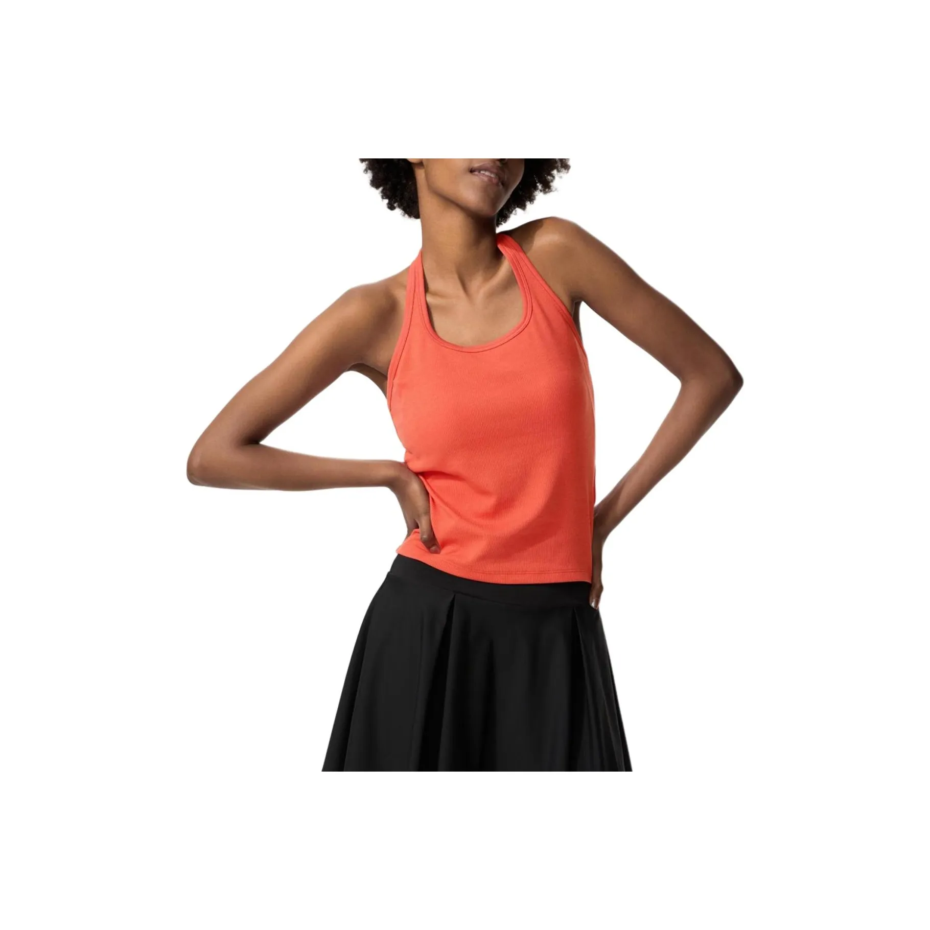 UNIQLO Майка Женская Ярко-Оранжевая