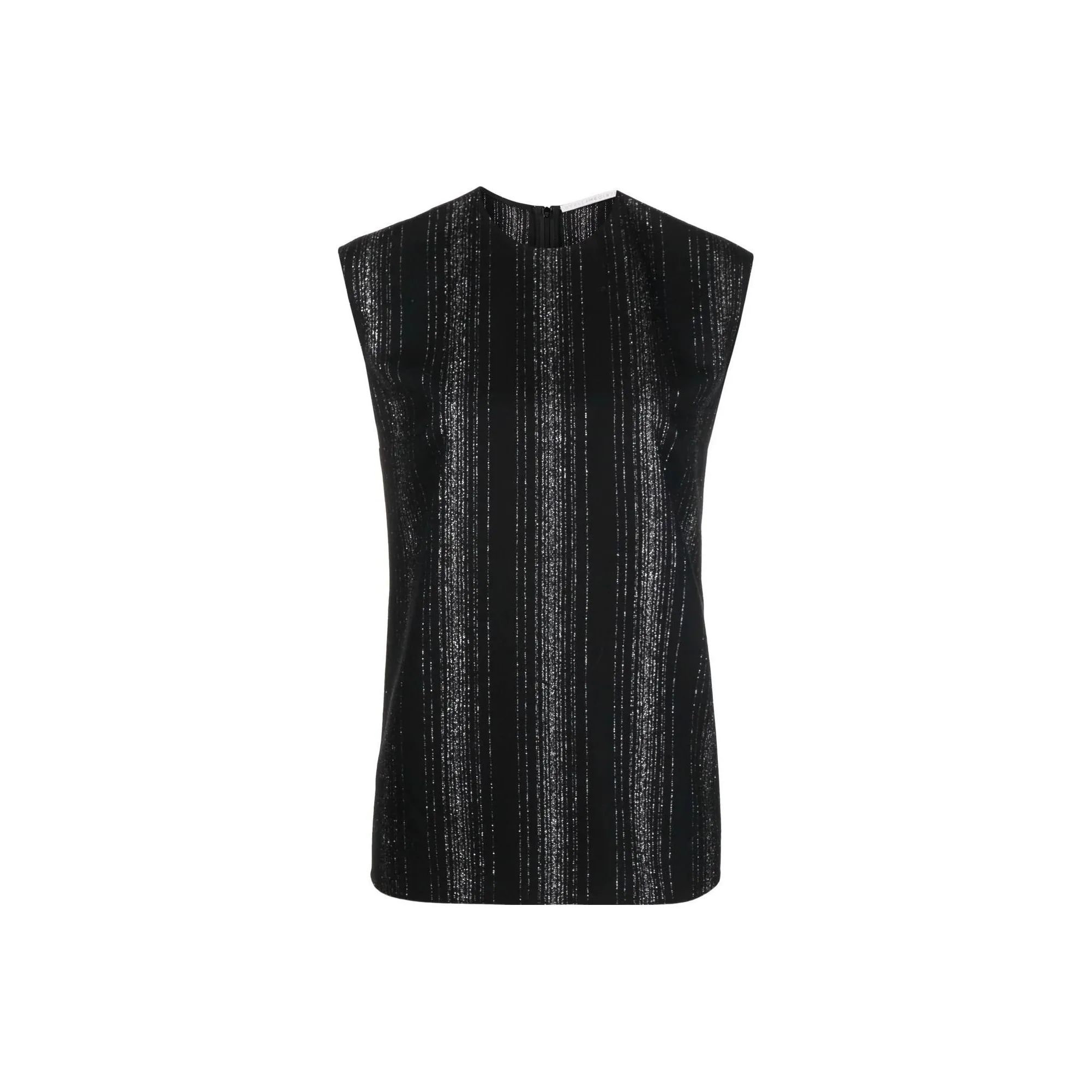 Stella McCartney Lurex Striped Sleeveless Blouse