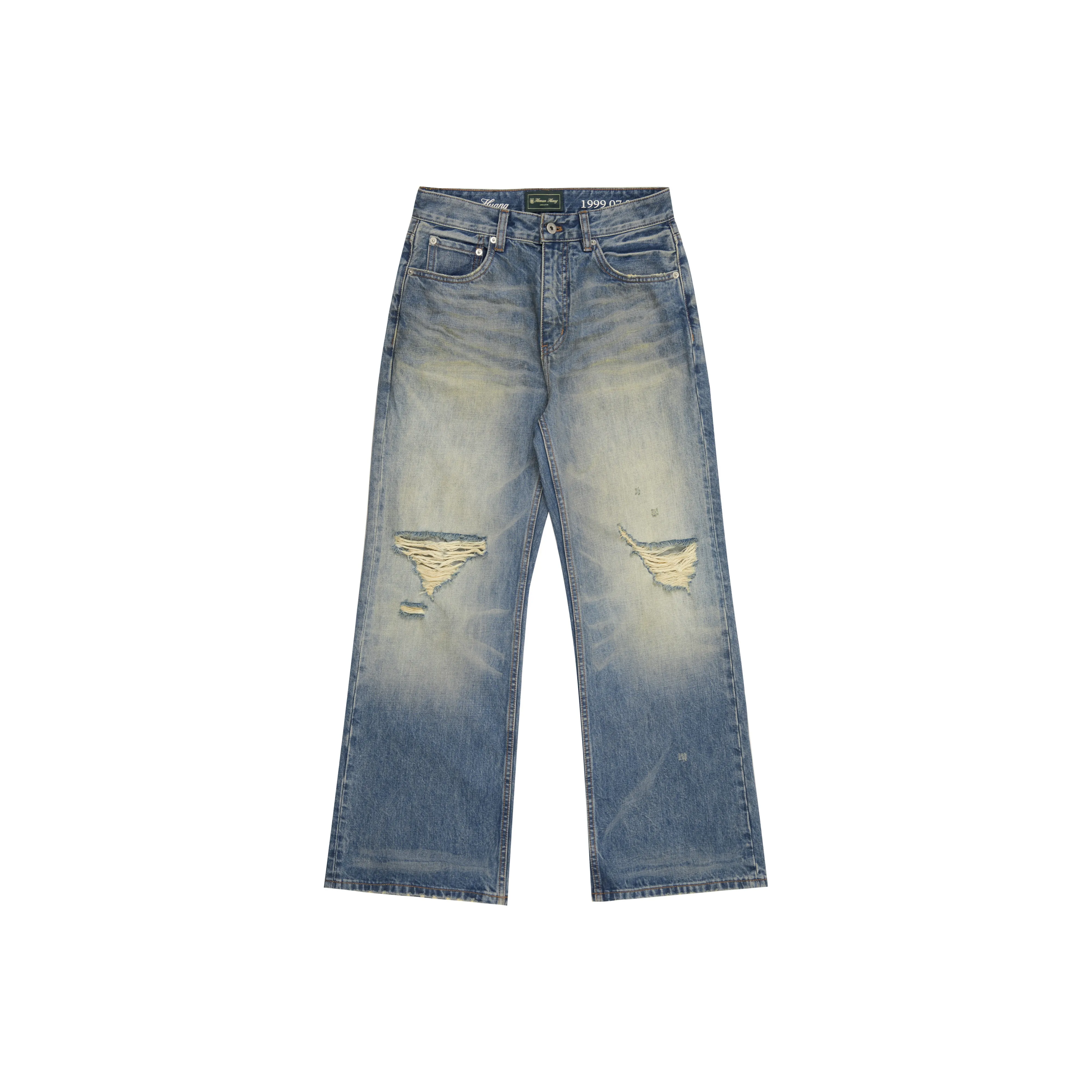 Haonanhuang Синие Унисекс Джинсы