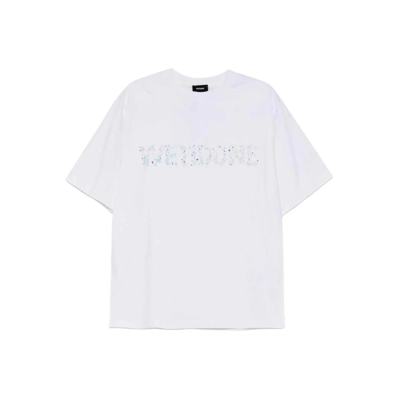 WE11DONE Sparkle logo T shirt