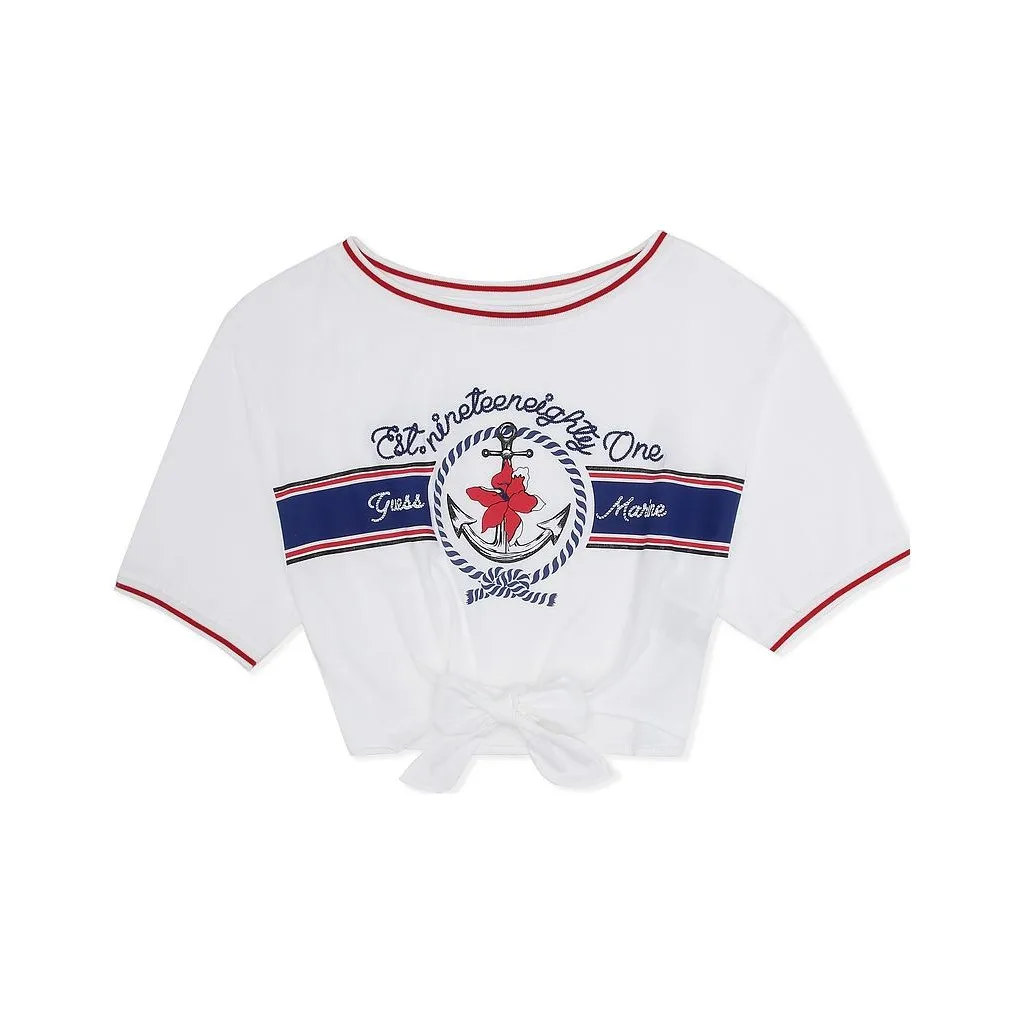 GUESS Crop Tops Women's White