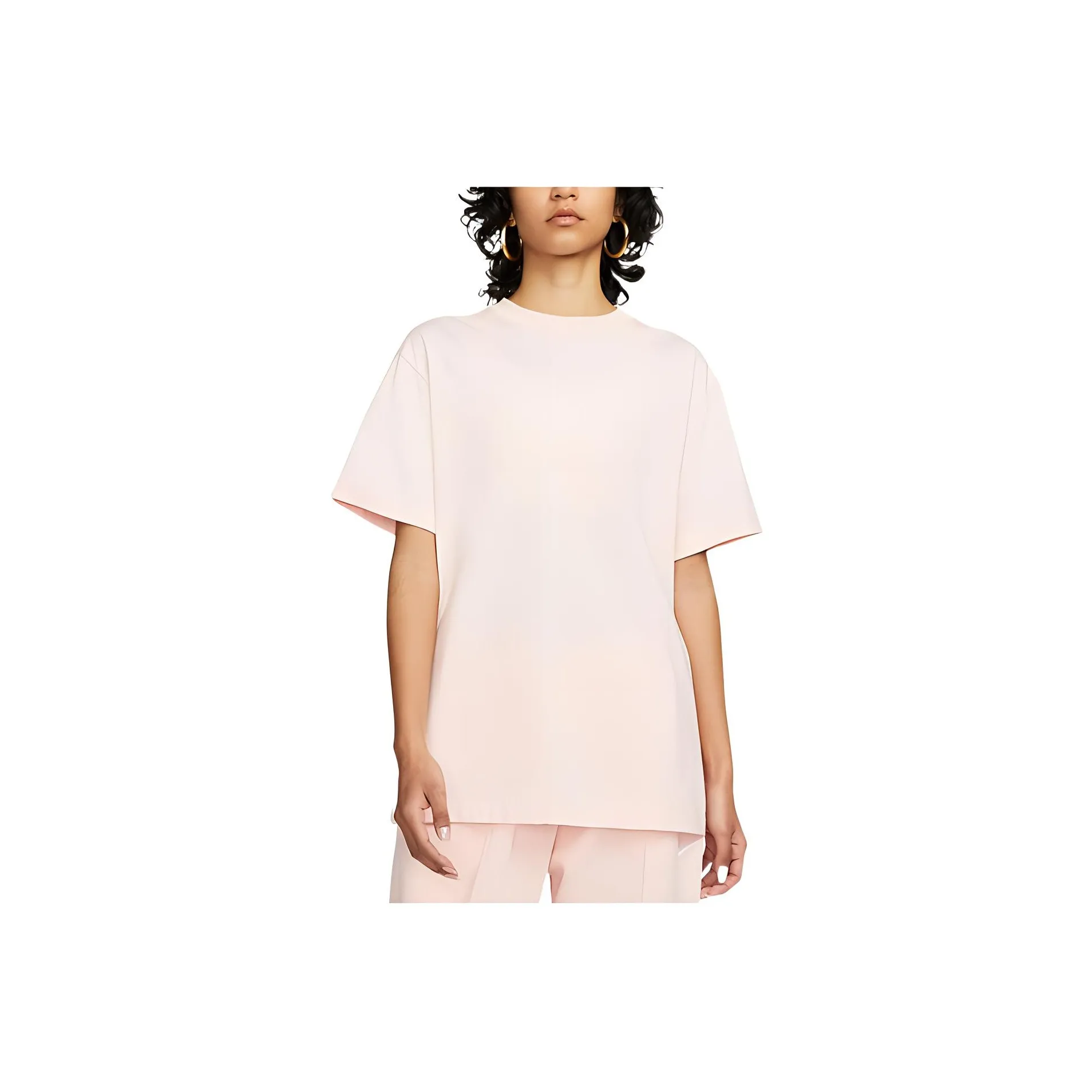 Nike Sportswear Essentials Series Т-рубашка с оборванным рукавом женская розовая