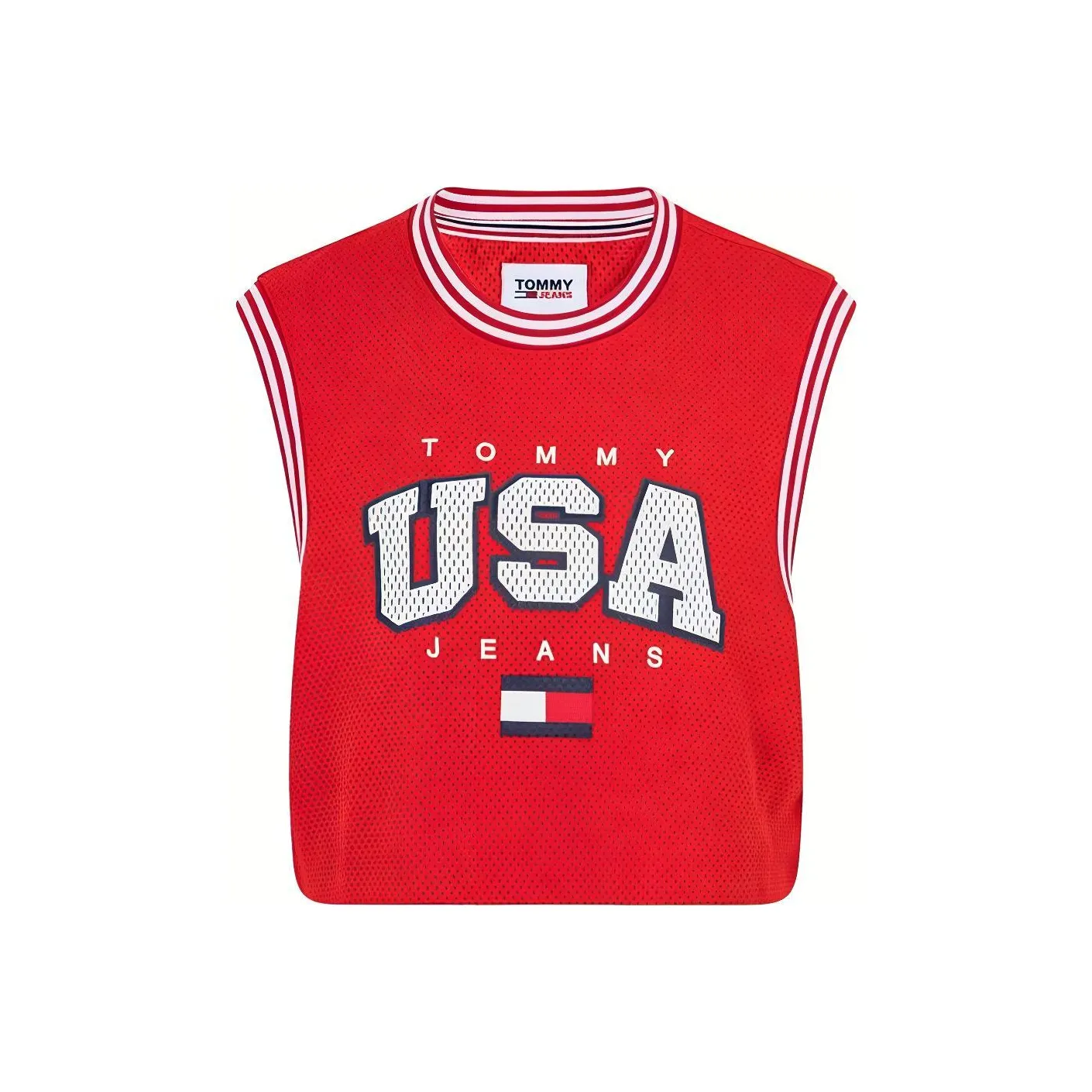 Tommy Hilfiger Темно-красные Женские Короткие Топы