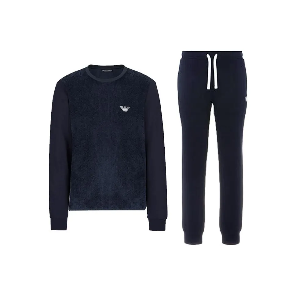 EMPORIO ARMANI Свитшот Комплект Мужской Темно-синий