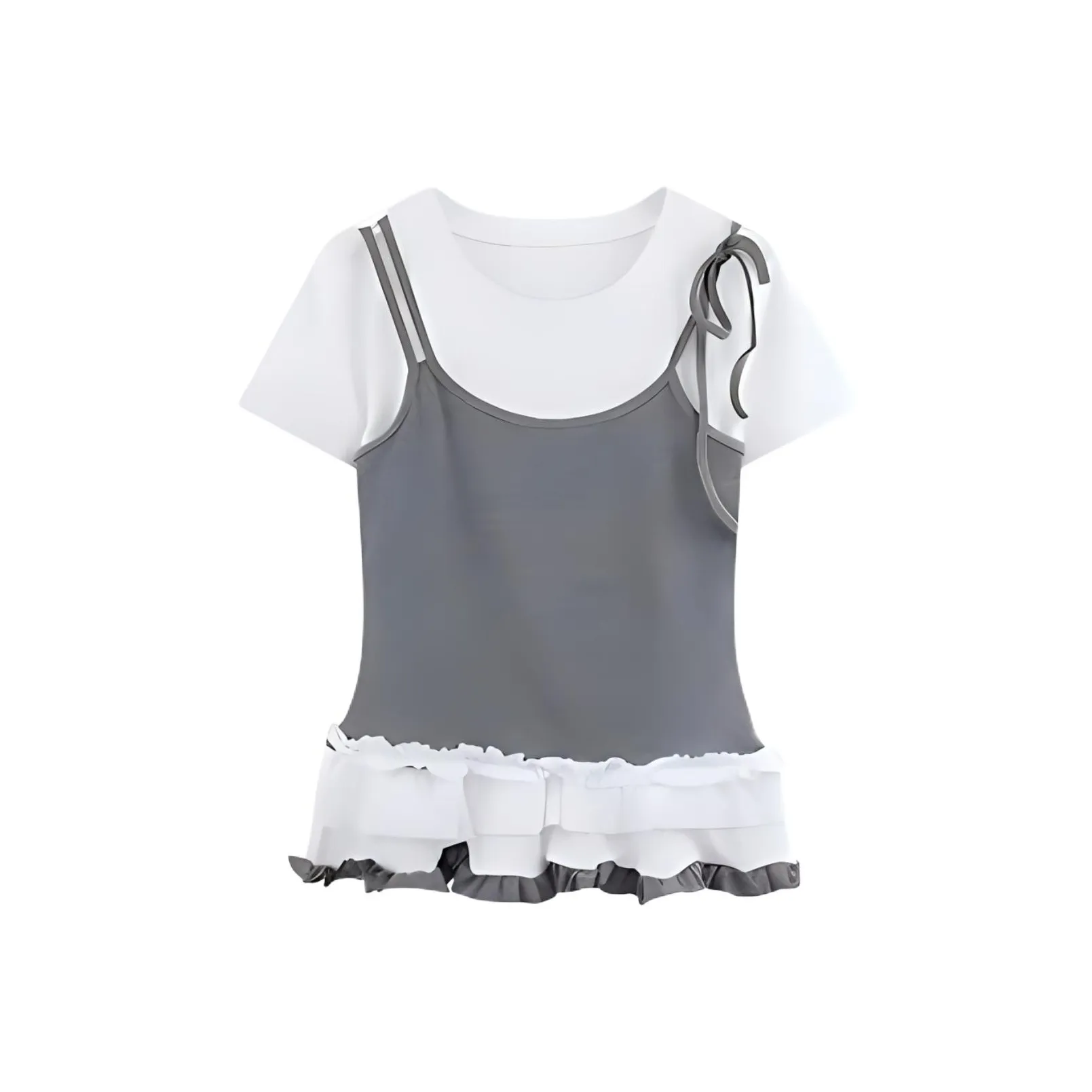 KKX Стандартная футболка Женская Белая